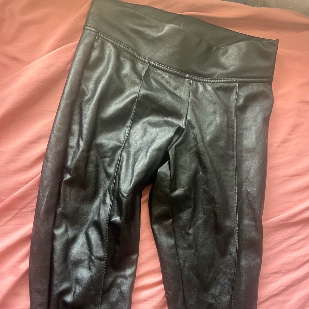 Faux leather leggings XS